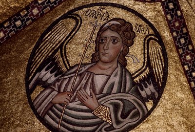 Figura di un angelo, mosaico all