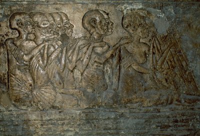 Ospiti stranieri che presentano doni alla regina Nefertiti, bassorilievo dalla tomba di Merire, Necropoli di Tell el-Amarna, Egitto, civiltà egizia, Nuovo Regno, XVIII dinastia da Unbekannt Unbekannt