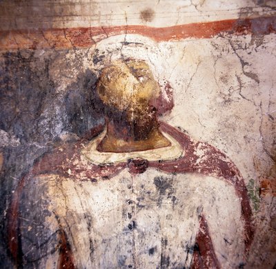 Compratore di affresco, affresco nella chiesa bizantina di Agios Georgios da Unbekannt Unbekannt