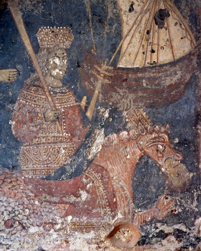 Affresco nella chiesa di Deliana, Creta, Grecia (foto) da Unbekannt Unbekannt