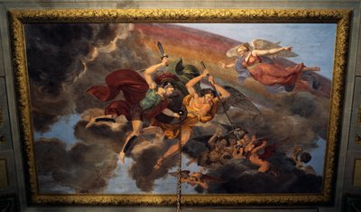 Affresco sul soffitto della camera da letto dell
