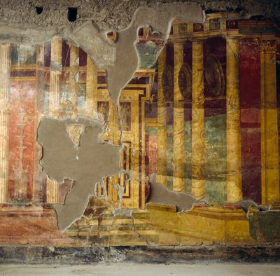 Affresco sulla parete centrale dell