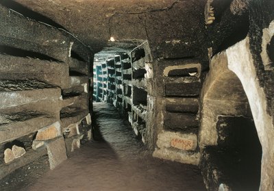 Galleria con tombe a loculo da Unbekannt Unbekannt