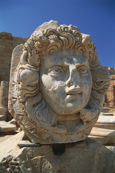 Libia, Tripolitania, Leptis Magna, Foro Severiano, testa di Nereide da Unbekannt Unbekannt