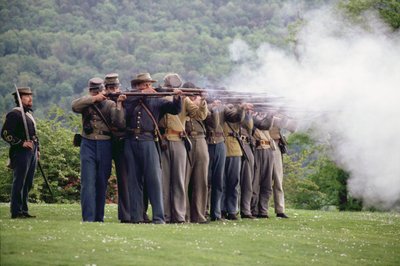 Rievocazione moderna della battaglia di Gettysburg da Unbekannt Unbekannt