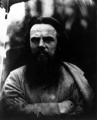 Fotografia di Holman Hunt a viso intero, maggio 1864 da Unbekannt Unbekannt