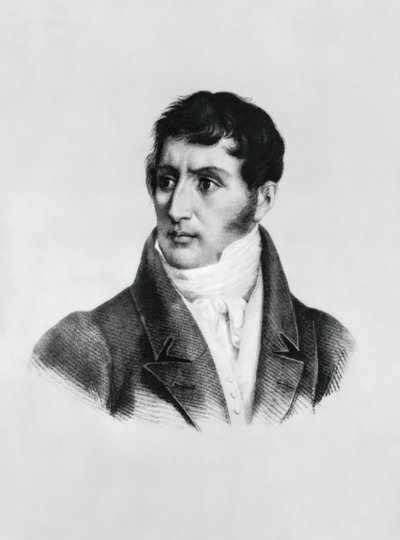 Ritratto di Alessandro Manzoni (1785-1873), scrittore, poeta e drammaturgo italiano, incisione da Unbekannt Unbekannt