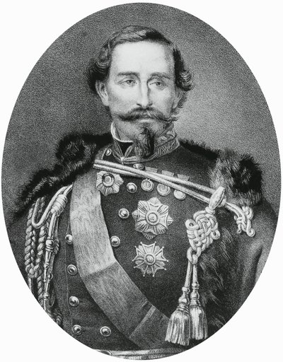 Ritratto di Alfonso Ferrero della Marmora (1804-1878), generale e politico italiano, incisione da Unbekannt Unbekannt