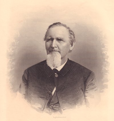 Ritratto del clero metodista americano John L Smith, incisione di FE Jones, circa 1870 da Unbekannt Unbekannt