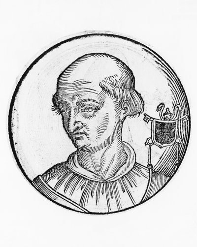 Ritratto di Benedetto IX (Teofilatto III di Tuscolo, circa 1012-circa 1056) da Unbekannt Unbekannt