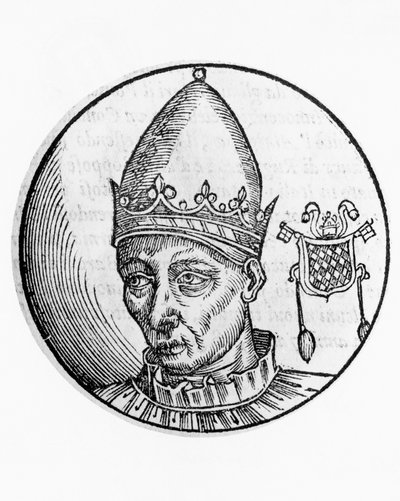Ritratto di Celestino II (Guido Guelfuccio de Castello, morto nel 1144) da Unbekannt Unbekannt
