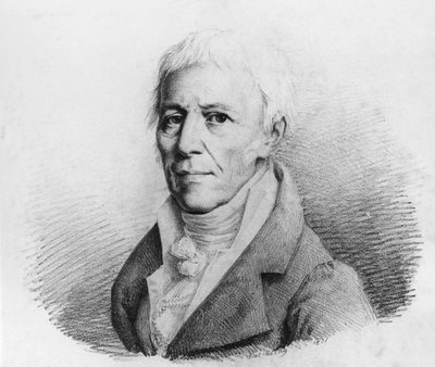 Ritratto di Jean-Baptiste Pierre Antoine de Monet, Chevalier de Lamarck, naturalista, zoologo, biologo e accademico francese, precursore della teoria dell