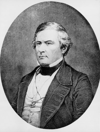 Ritratto di Millard Fillmore, avvocato e politico americano, 13º Presidente degli Stati Uniti, incisione da dagherrotipo di Mathew Brady da Unbekannt Unbekannt