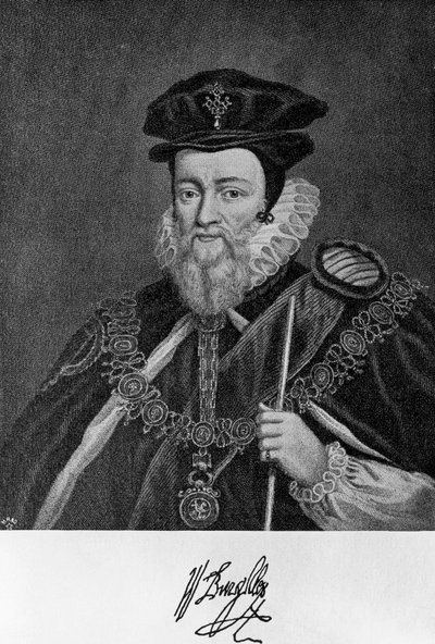 Ritratto di William Cecil da Unbekannt Unbekannt