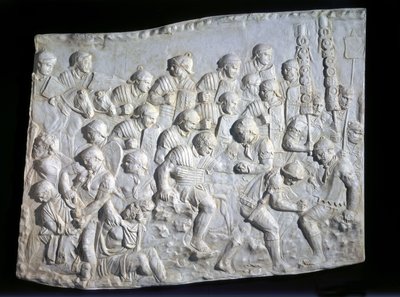 Primo soccorso a un soldato romano, fregio di Traiano da Unbekannt Unbekannt