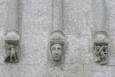 Russia, Vladimir, Bogolyubovo. Decorazioni scolpite della Chiesa dell