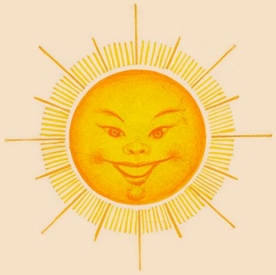 Sole sorridente, disegno da Unbekannt Unbekannt