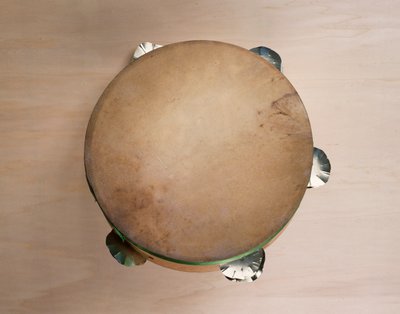 Tammorra, strumento a percussione costruito nella bottega del liutaio Pasquale Scala a Praiano, Campania, Italia, XX secolo da Unbekannt Unbekannt