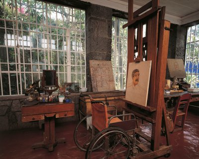 Lo studio di Frida Kahlo da Unbekannt Unbekannt