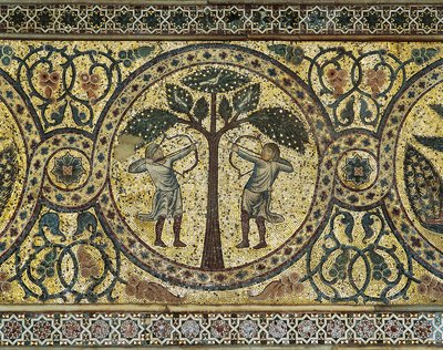 Due cacciatori con archi (dettaglio) da Unbekannt Unbekannt