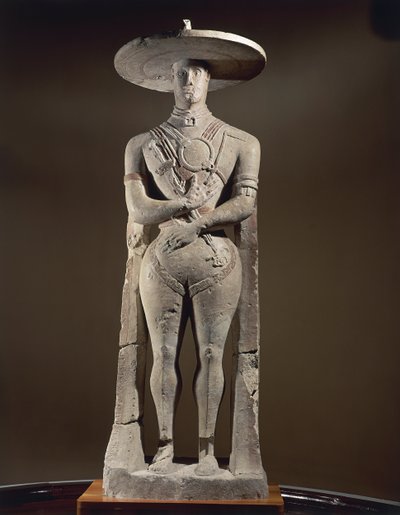 Scultura di un guerriero di Capestrano, IV secolo a.C. da Unbekannt Unbekannt