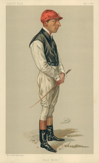 Fred Webb, 10 agosto 1889, caricatura di Vanity Fair da Liborio Prosperi
