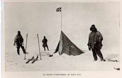 Tenda lasciata al Polo Sud da Roald Amundsen nel 1911, 1912 da Lieutenant Henry Robertson Bowers