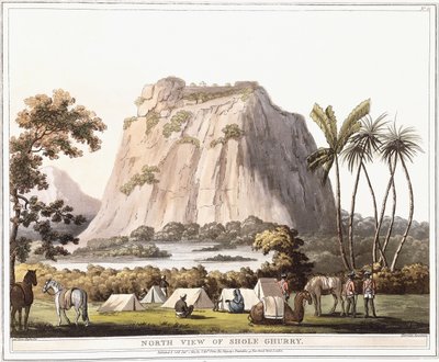 Veduta nord di Shole Ghurry, 1805 da Lieutenant James Hunter
