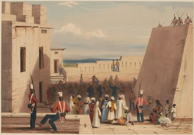 Ghuznee. Prigionieri sotto scorta del 19° Fanteria Nativa di Bombay da Lieutenant Thomas (after) Wingate