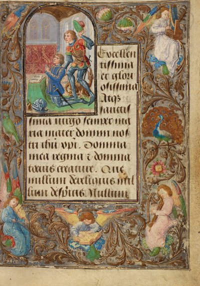Carlo il Temerario Presentato da San Giorgio da Lieven van Lathem