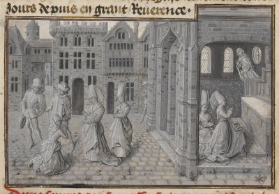 Miracolo del Pentimento della Donna Adultera da Lieven van Lathem
