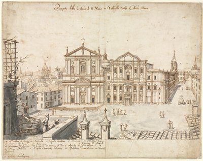 Diciotto vedute di Roma: La Chiesa di Santa Maria in Vallicella da Lievin Cruyl