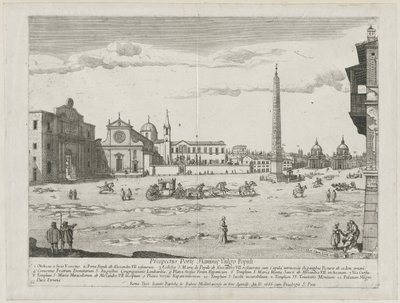 Prospetto dei Luoghi della Città di Roma Insign[ium], 1666 da Lievin Cruyl