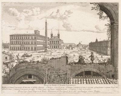 San Giovanni in Laterano da Prospectus Locurum Urbis Romae Insignium da Lievin Cruyl