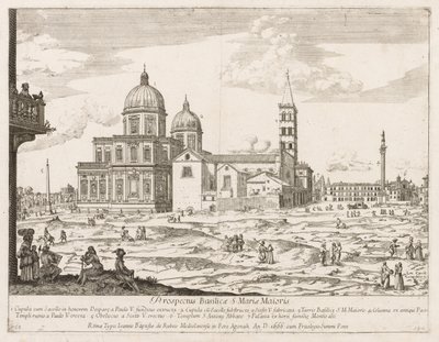 Santa Maria Maggiore da Prospectus Locurum Urbis Romae Insignium da Lievin Cruyl