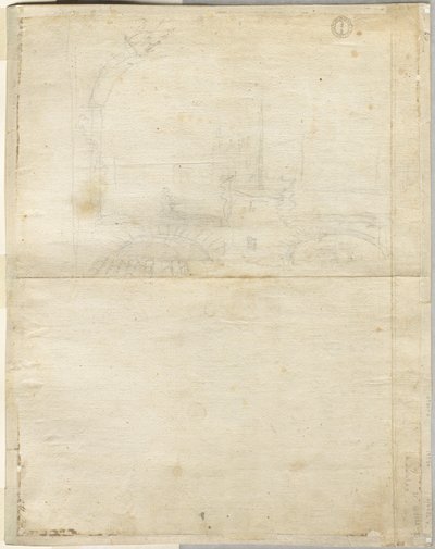 Schizzo per San Giovanni in Laterano (verso) da Lievin Cruyl