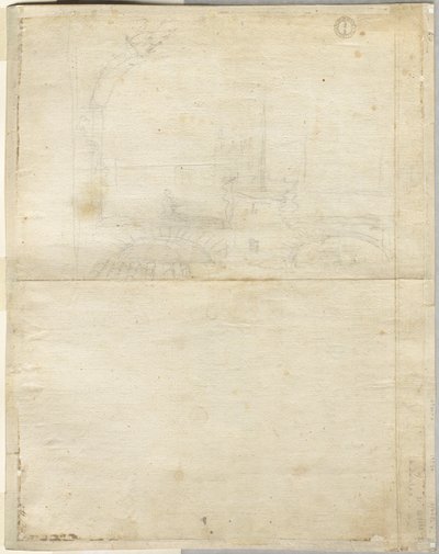Schizzo per San Giovanni in Laterano verso, 1664 da Lievin Cruyl
