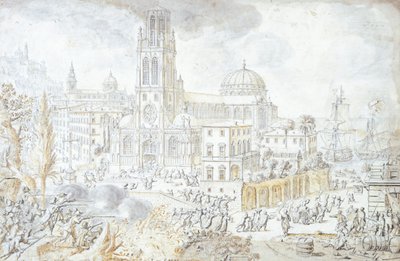 Veduta di Firenze da Lievin Cruyl