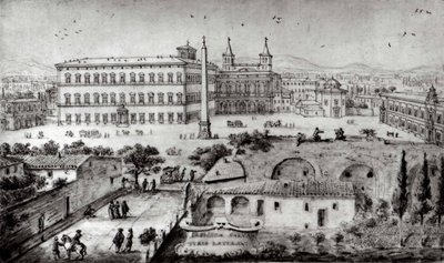 Veduta del Laterano, Roma da Lievin Cruyl