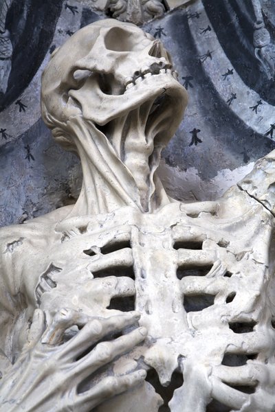 Scorticato, o lo scheletro (dettaglio) da Ligier Richier