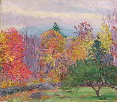 Paesaggio a Hancock, New Hampshire, Ottobre 1923 da Lilla Cabot Perry