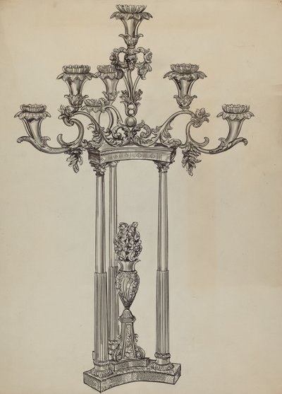 Candeliere, c. 1936 da Lillian Causey