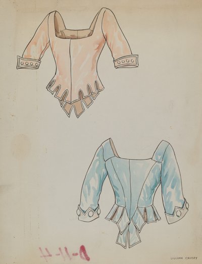 Corpetto di raso, c. 1938 da Lillian Causey
