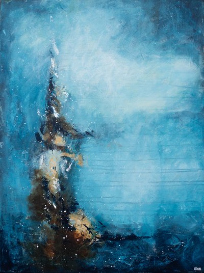 Flusso astratto blu intenso da Lillian Christiansson