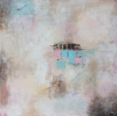 Forme astratte rosa e blu da Lillian Christiansson