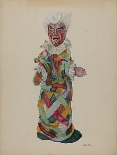 Burattino clown da Lillian Stahl
