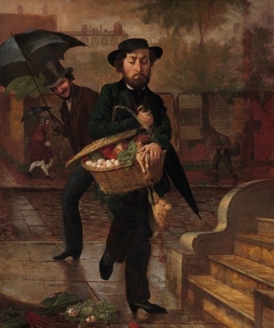 Giovane marito: primo mercato, 1854 da Lilly Martin Spencer