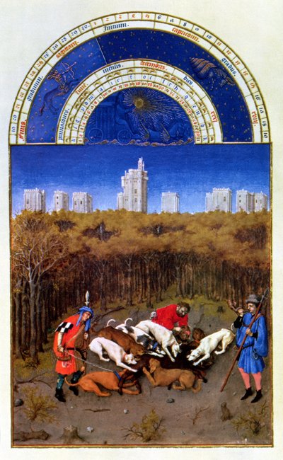 Facsimile di dicembre: caccia al cinghiale, copiato da 