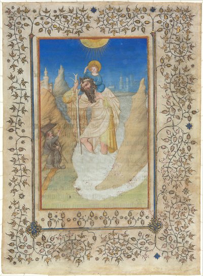 San Cristoforo che porta il Bambino Gesù da Limbourg Brothers