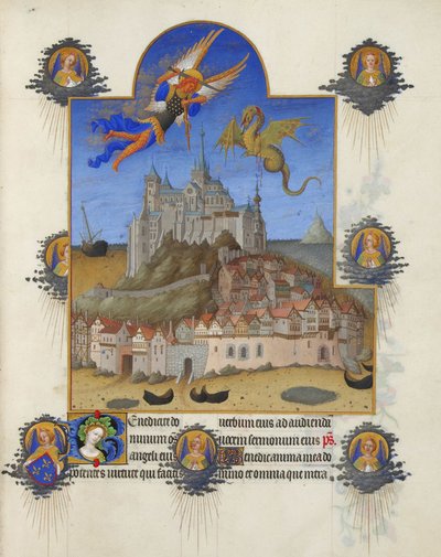 Très Riches Heures del duca di Berry - La messa di San Michele da Limbourg Brothers